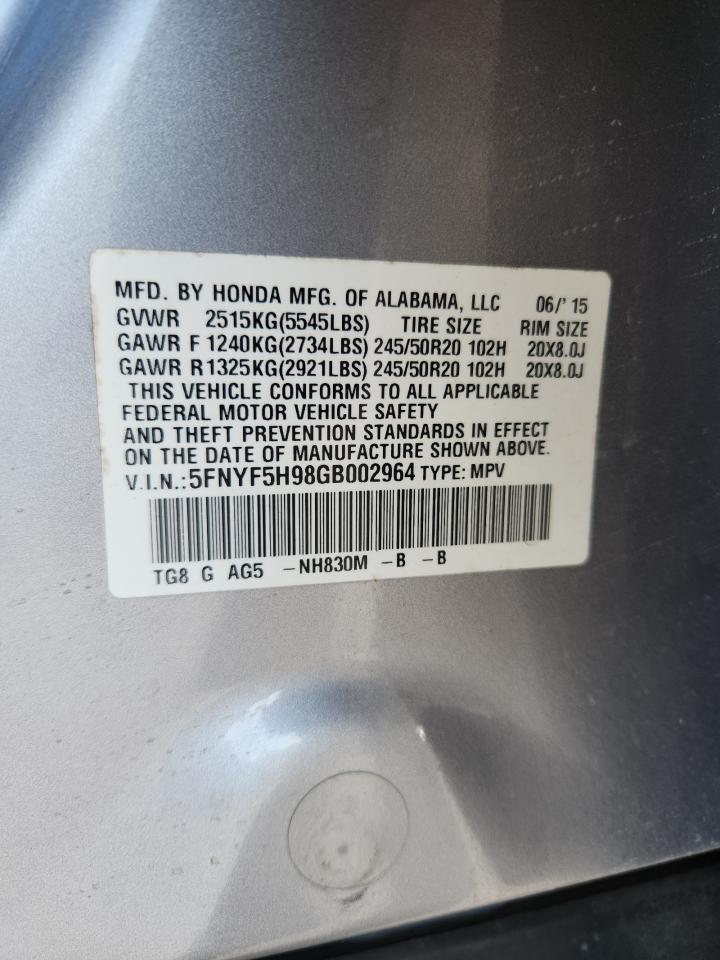 Honda Pilot Touring Image 11