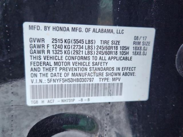 Honda Pilot Exl Image 9