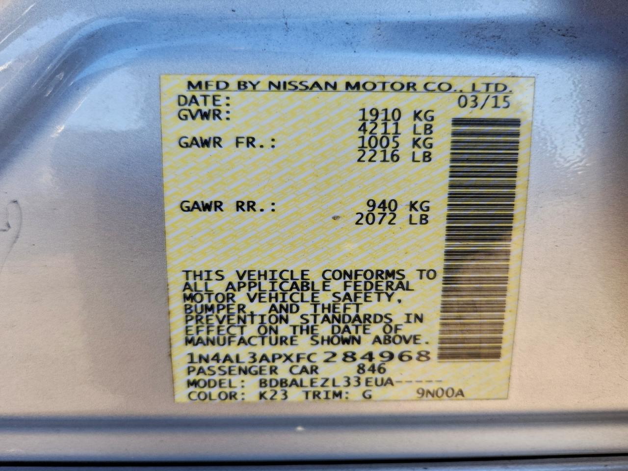 Nissan Altima 2.5 Image 12