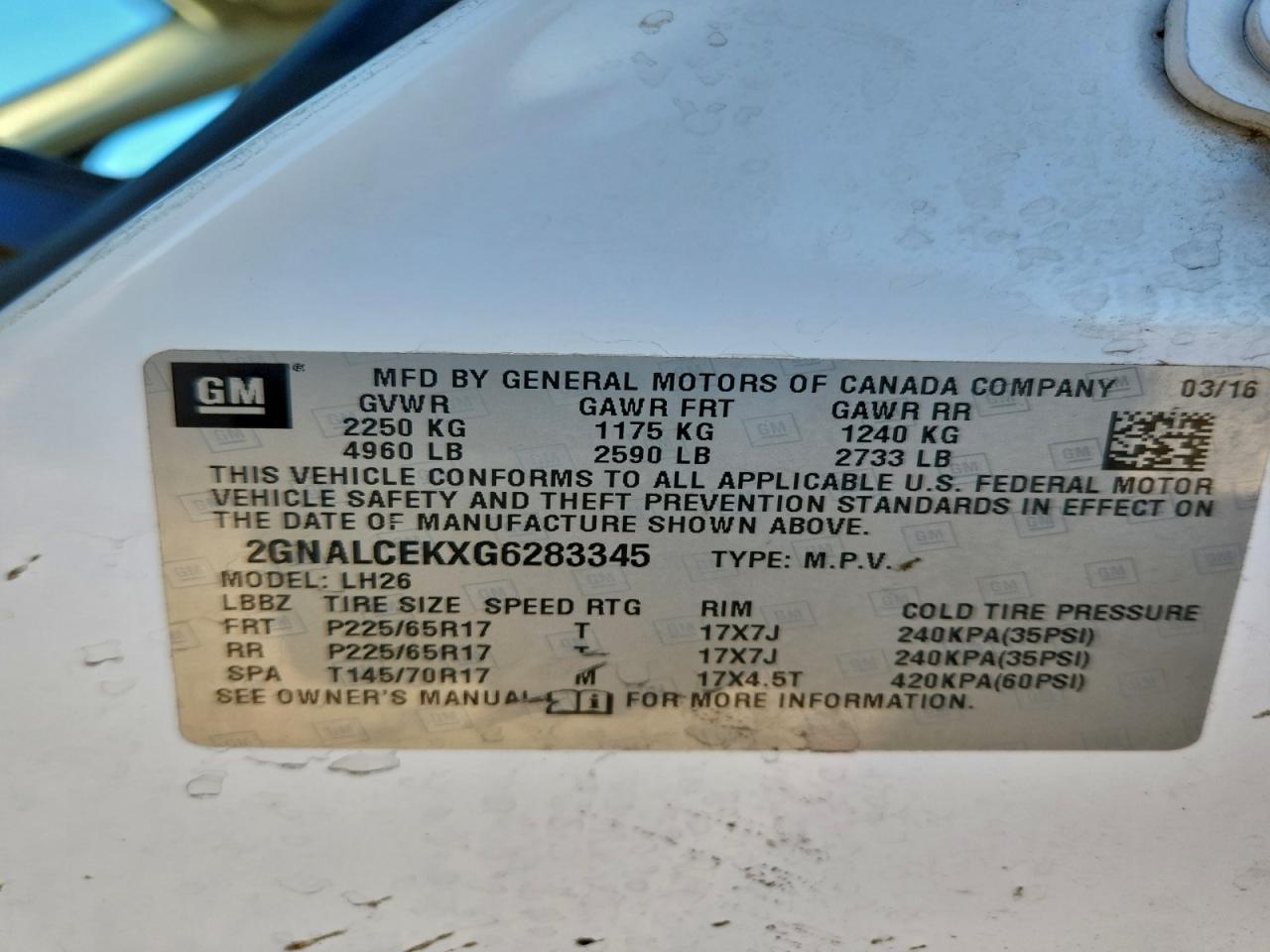 Chevrolet Equinox Lt Image 2