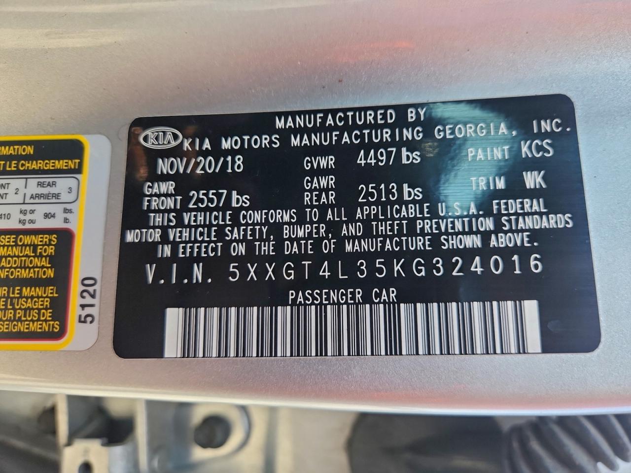 Kia Optima Lx Image 12